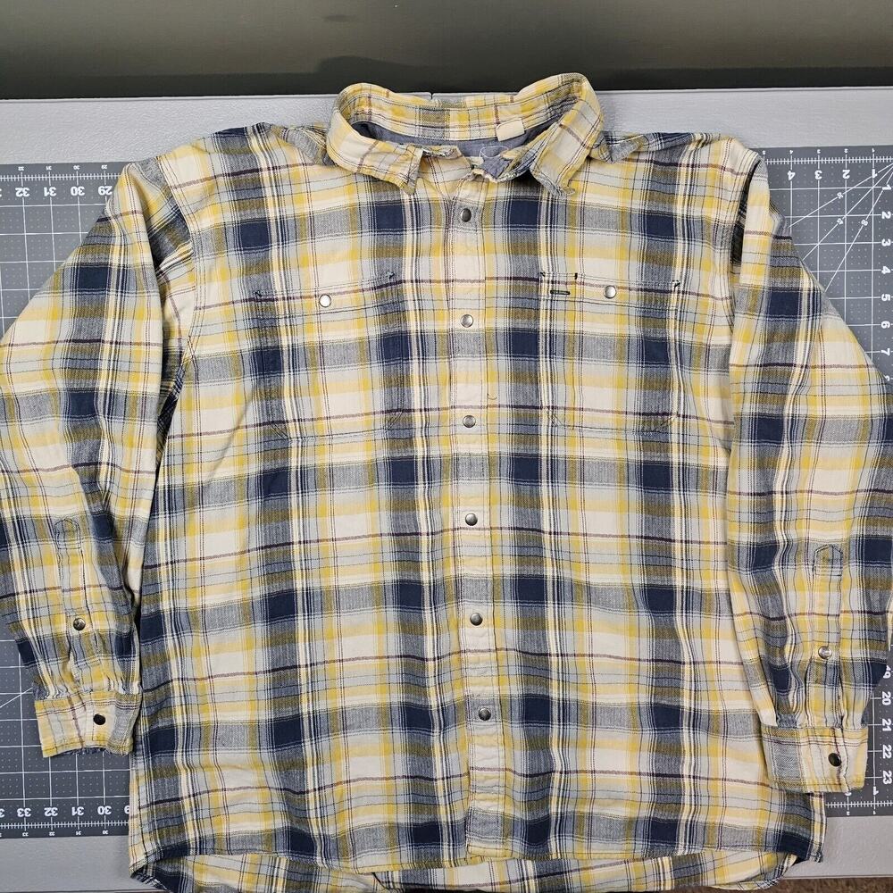 Redhead Shirt Mens Xl Plaid Snap Button Workwear Grunge 90s Heavy Classic Casual